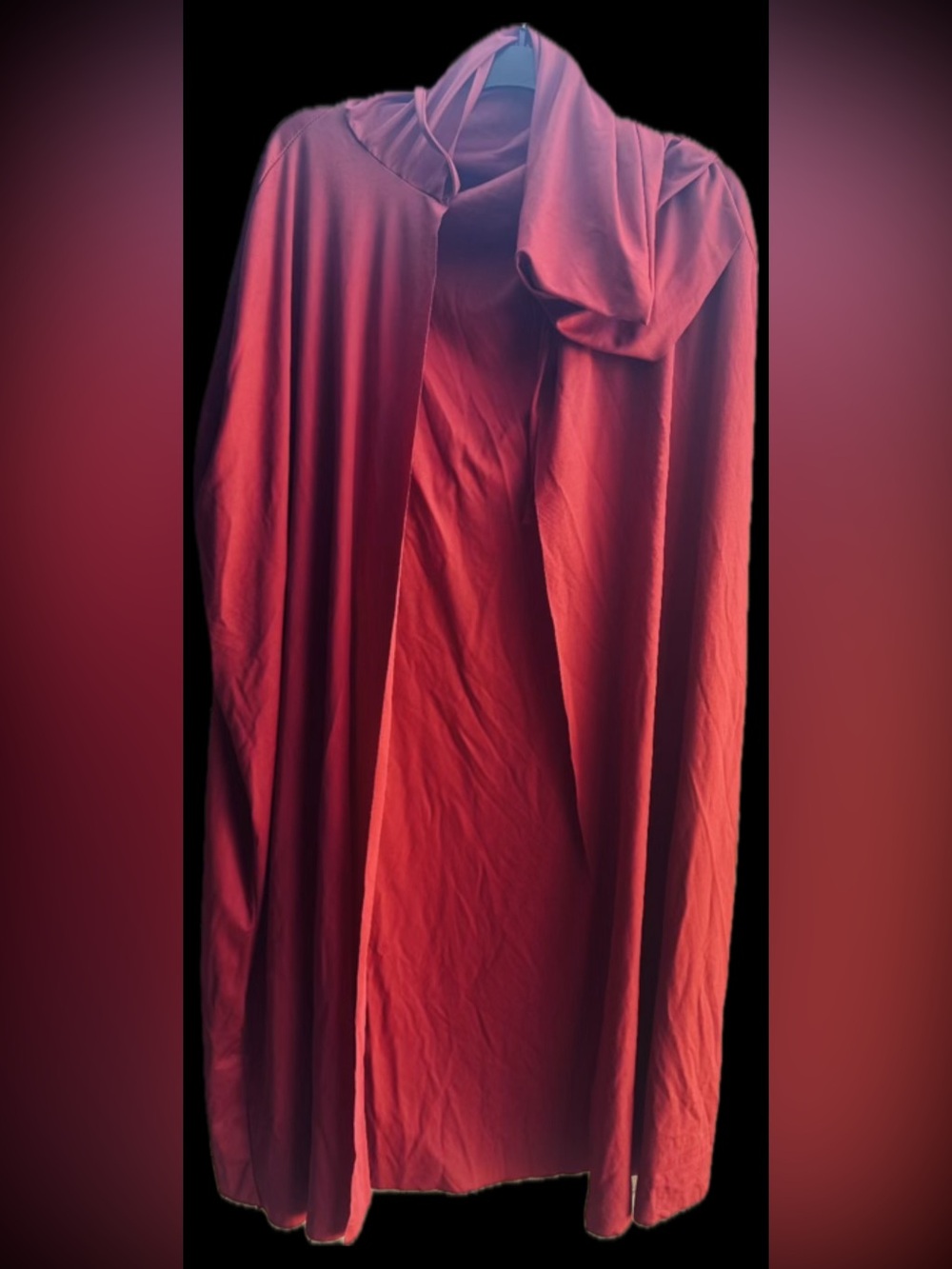Hooded Costume cloak Red one size